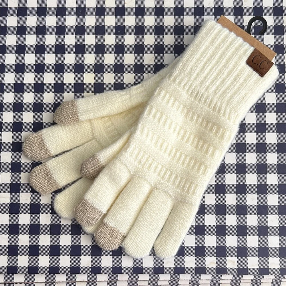 C.C ivory Touchscreen Gloves
